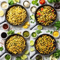 Yellow Squash or Zucchini Matchsticks Sauted 4 Ways