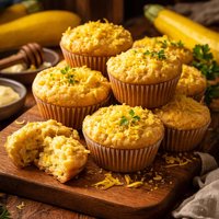 Yellow Summer Squash Muffins