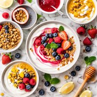 Yogurt with Fruit Sauce