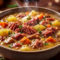 Yorkshire Corned Beef Hash Soup