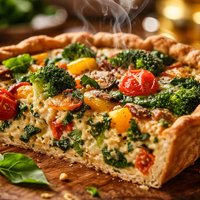 You Pick the Veggies Vegan Quiche