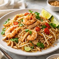 Your Pad or Mine Chicken Shrimp Pad Thai