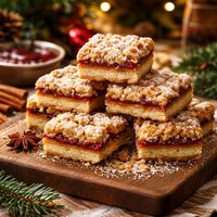 Yuletide Linzer Bars