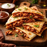 Yum a Tasty Barbecue Chicken Quesadilla