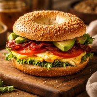 Yummy Bagel Sandwich