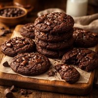 Yummy Dark Chocolate Cookies