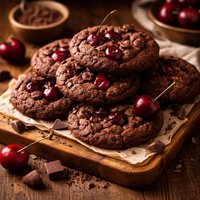 Yummy Double Chocolate Cherry Cookies