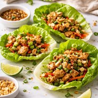 Yummy Lettuce Chicken Wraps