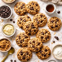 Yummy Oatmeal Chocolate Chip Cookies