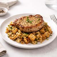 Yummy Pork Chop Stuffing Bake