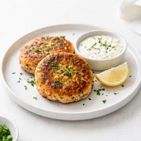 Yummy Salmon Patties with Easy Sauce
