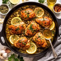 Zesty Braised Chicken with Lemon and Capers