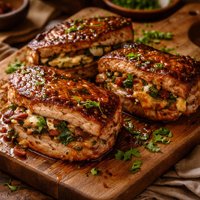 Zesty Stuffed Pork Chops