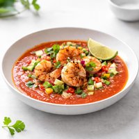 Zesty Tequila Shrimp Gazpacho