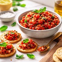 Zesty Tomato Topping for Crackers