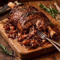Zinfandel Braised Leg of Lamb Slow Cooker