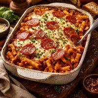 Ziti Pepperoni Casserole