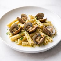 Ziti with Garlic Clam Sauce