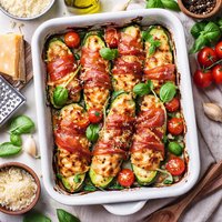 Zucchine Al Forno Con Parmigiano Reggiano E Prosciutto