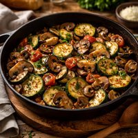 Zucchini and Mushroom Skillet