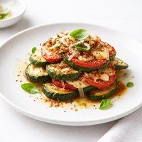 Zucchini and Tomato Parmesan