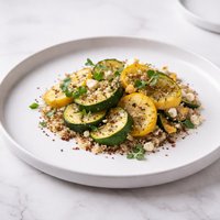 Zucchini and Yellow Squash with Quinoa