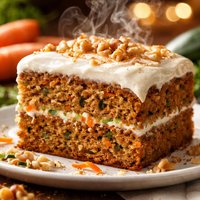 Zucchini Carrot Cake with Cream Cheese Frosting