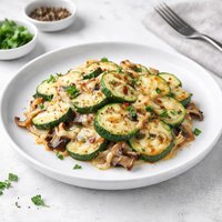 Zucchini Courgette and Mushroom Casserole