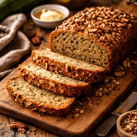 Zucchini Pecan Flax Seed Bread