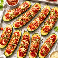 Zucchini Pizza Boats