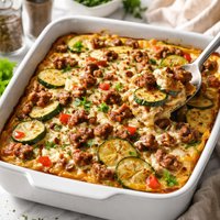 Zucchini Sausage Brunch Casserole
