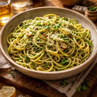 Zucchini Spaghetti with Garlic and Parmesan