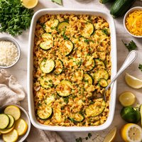 Zucchini Squash Rice Casserole