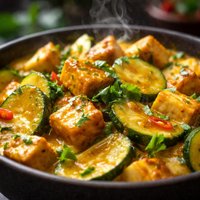 Zucchini Tofu Curry