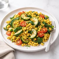 Zucchini Tofu Scramble