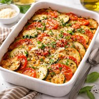 Zucchini Tomato Cheese Casserole