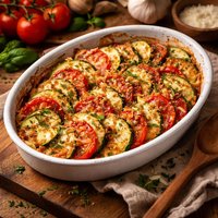 Zucchini Tomato Gratin