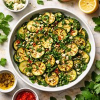 Zucchini with Mint and Parsley