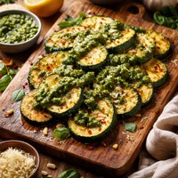 Zucchini with Pesto Sauce