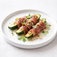 Zucchini with Serrano Ham